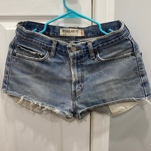 Light was Levi denim jeans